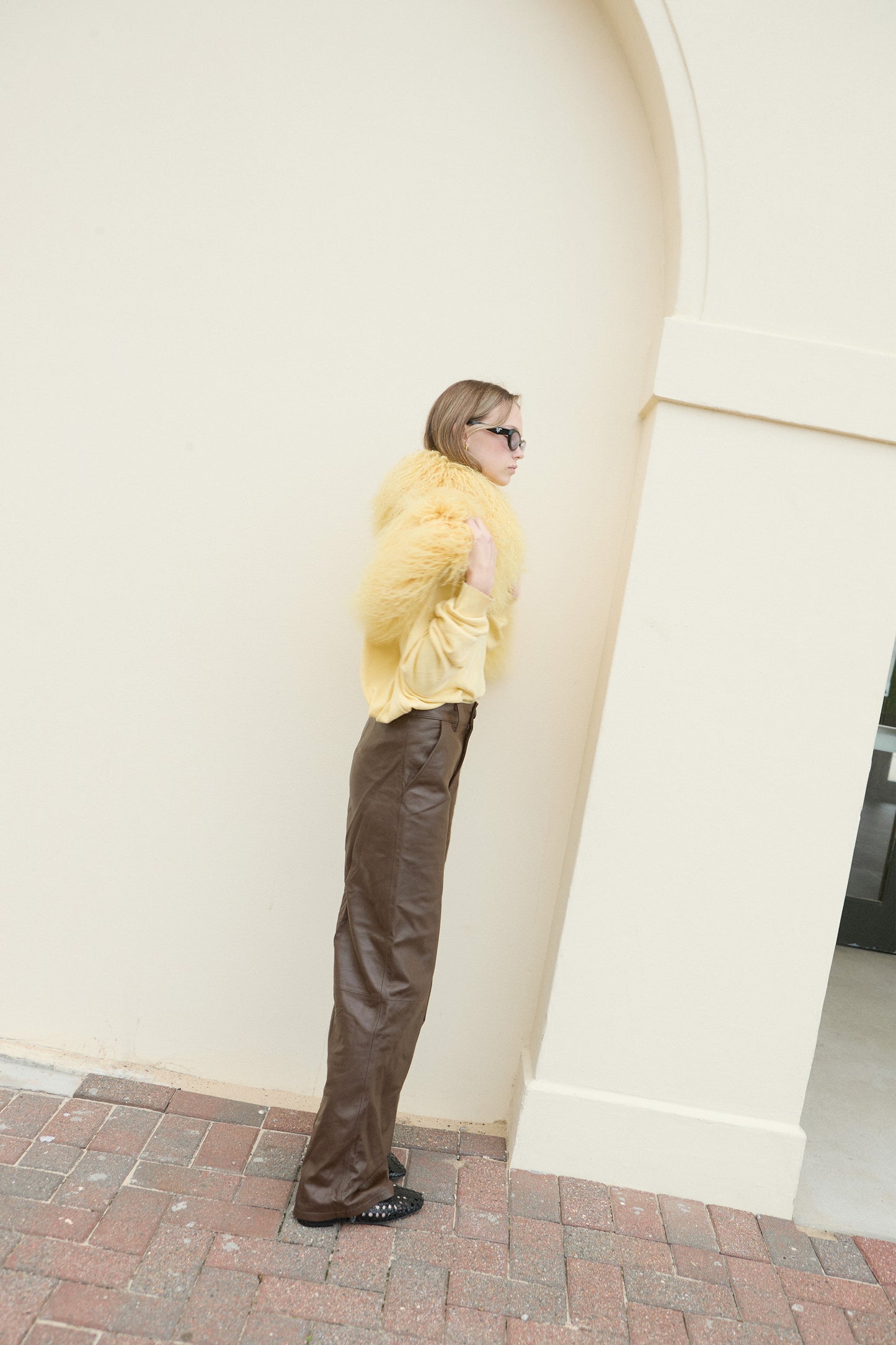 ALICE LEATHER PANT CHOCOLATE