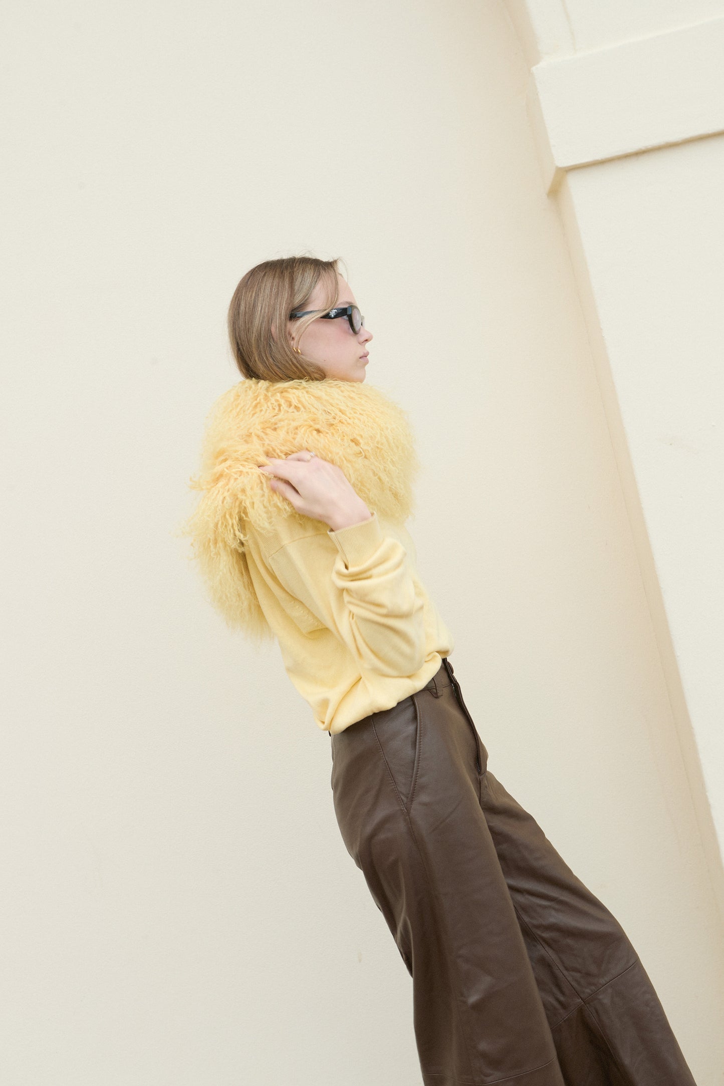 ALICE LEATHER PANT CHOCOLATE