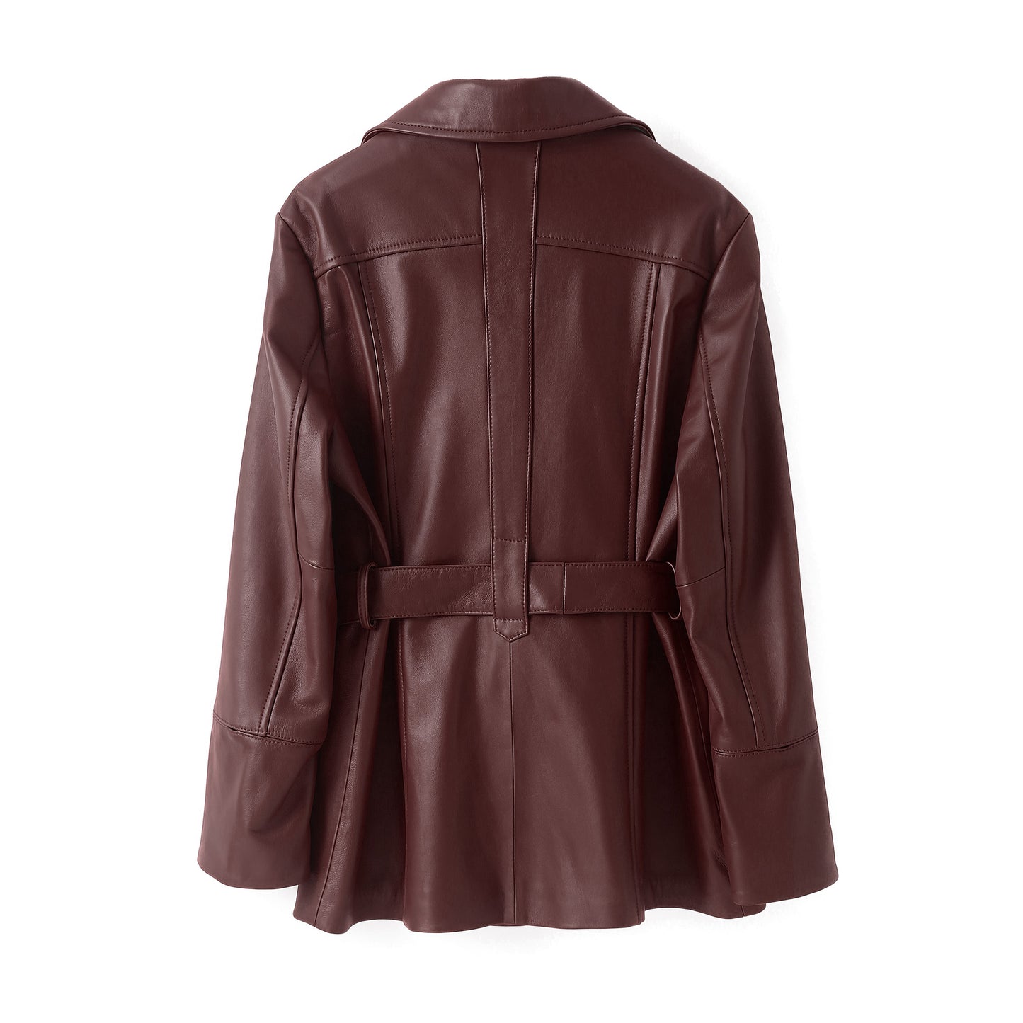 BETTY LEATHER JACKET BERRY