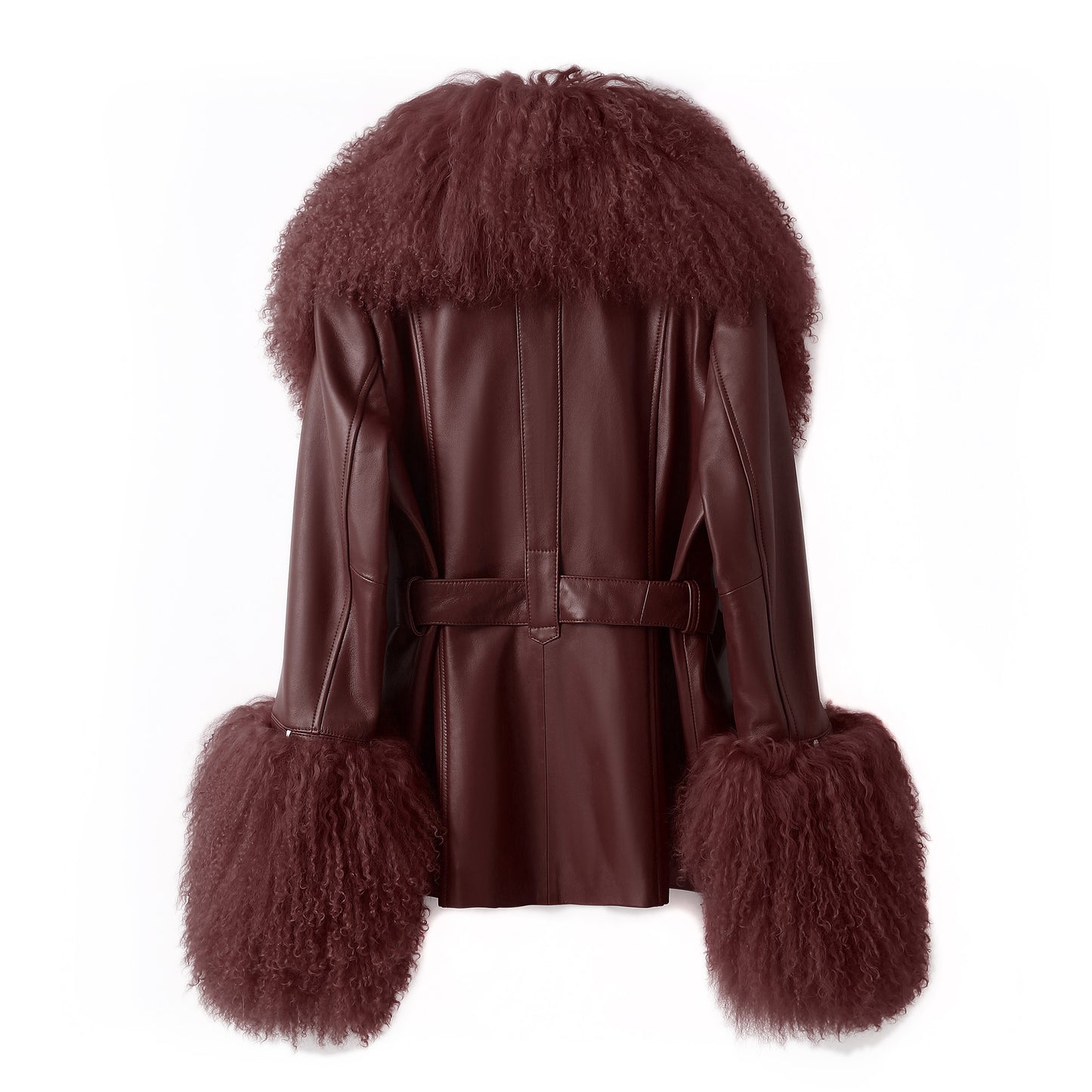 BETTY LEATHER JACKET BERRY