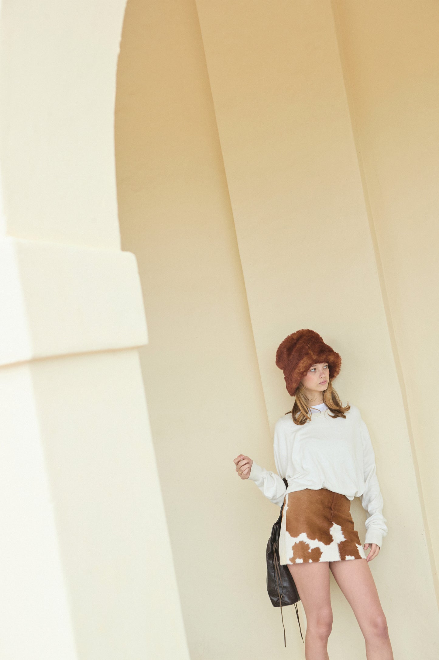 MINI MOO SKIRT COWHIDE