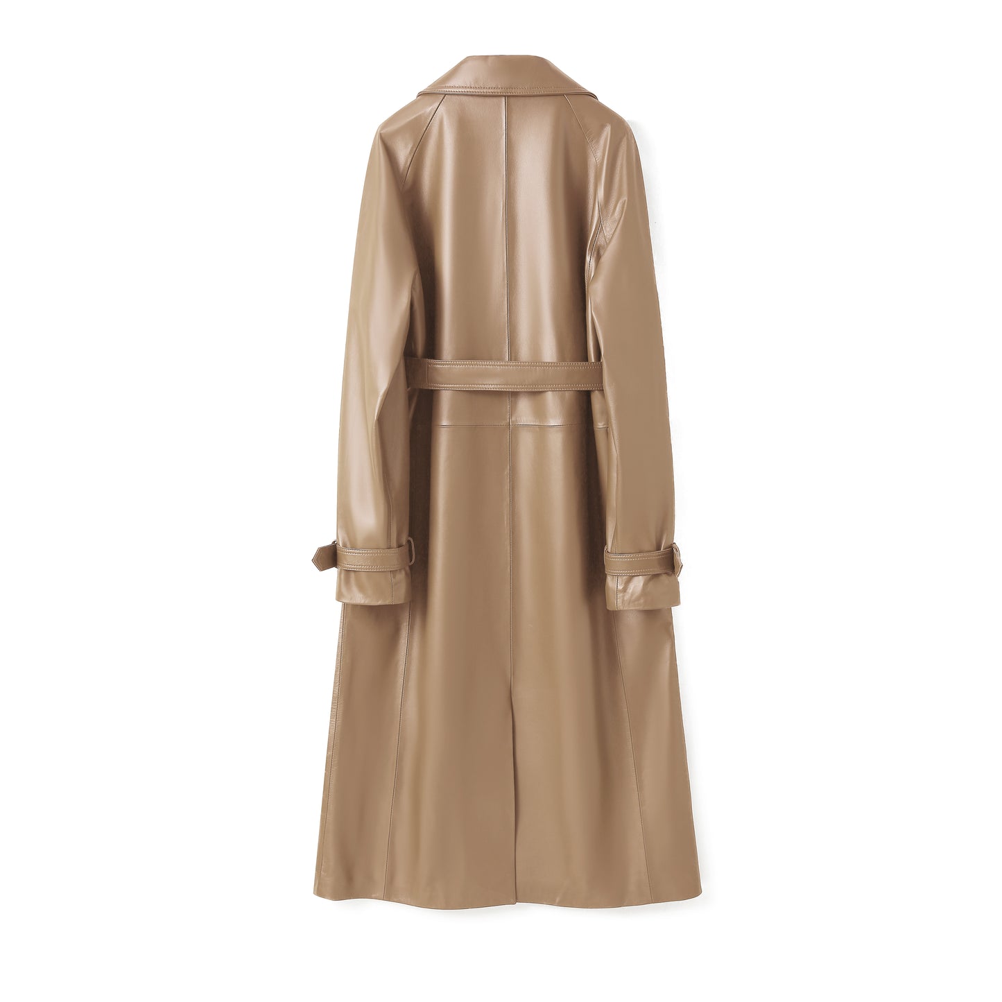 SLIZ LEATHER COAT LATTE
