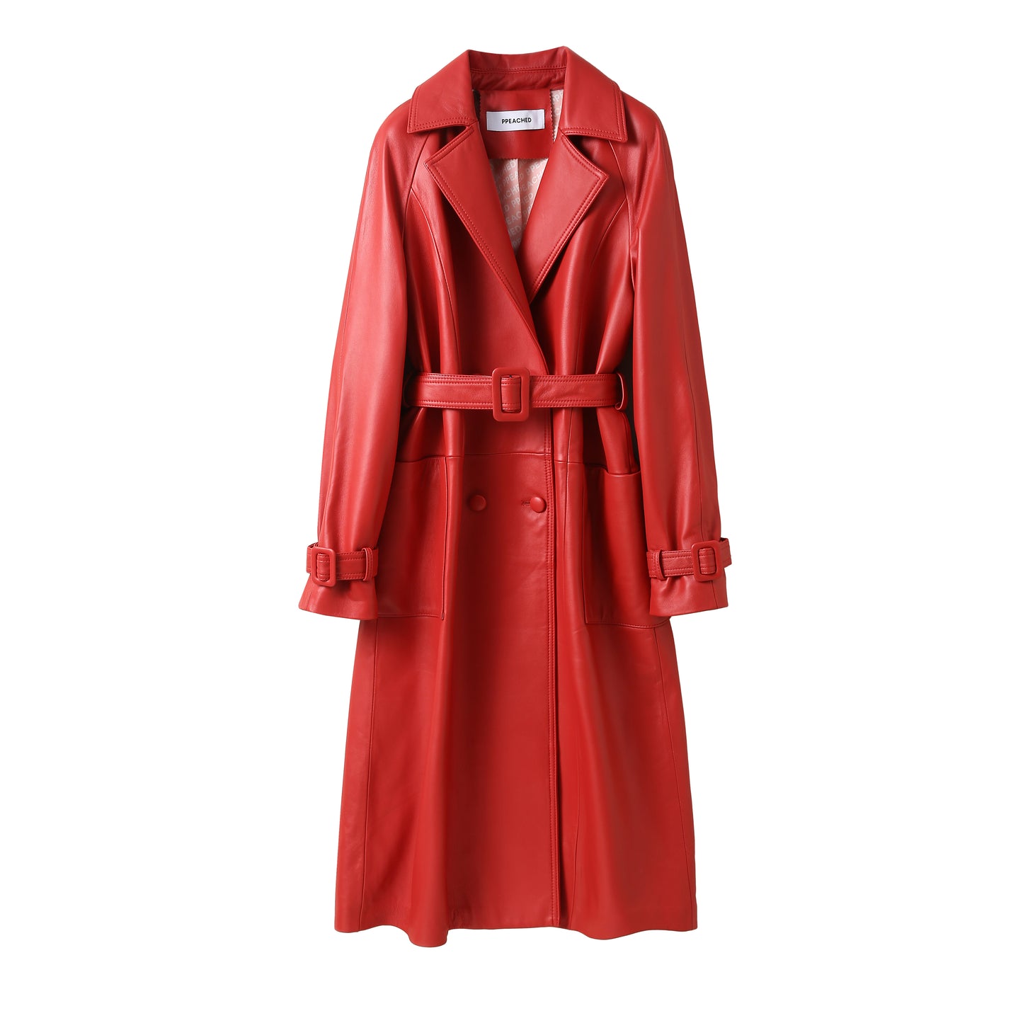 SLIZ LEATHER COAT CHERRY