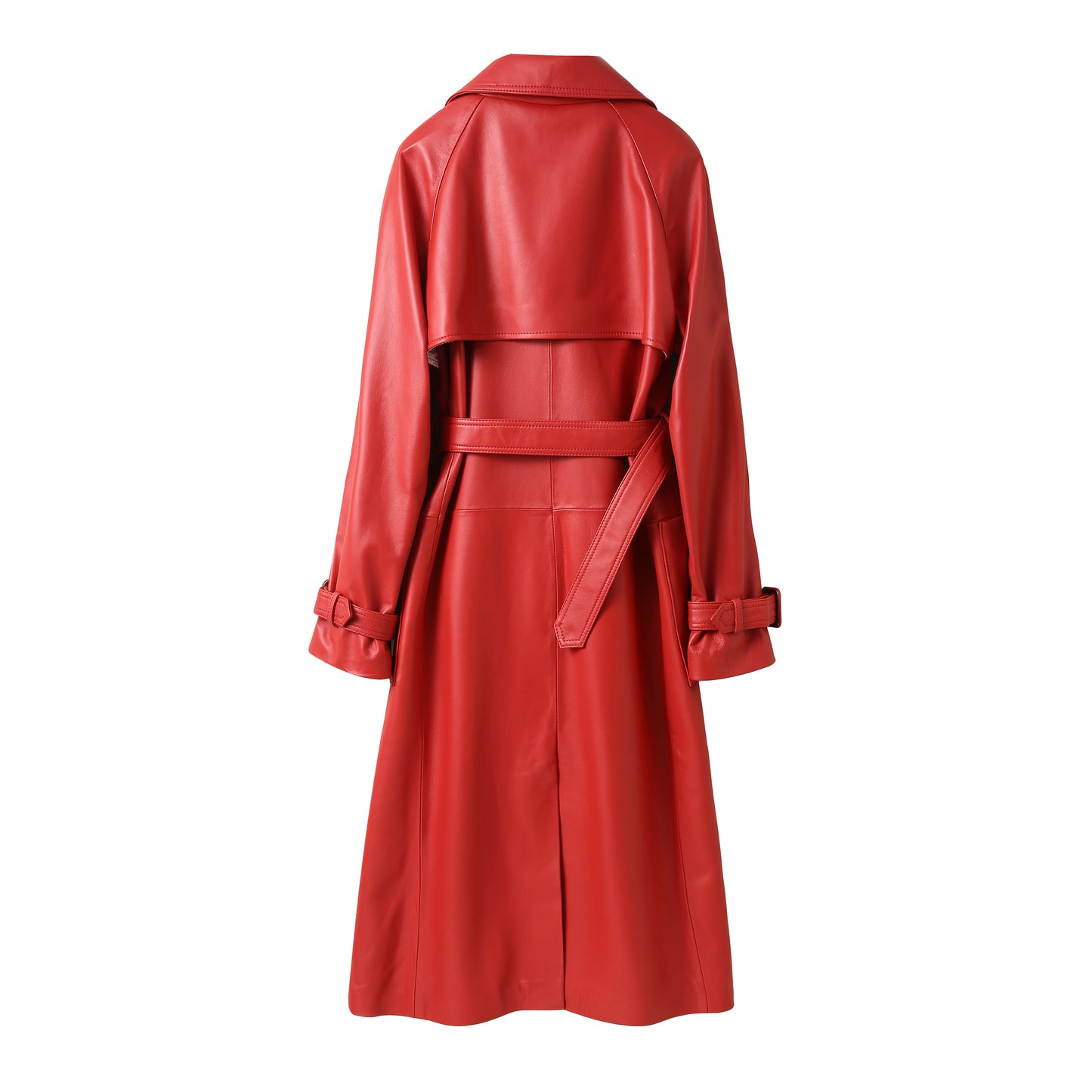 SLIZ LEATHER COAT CHERRY