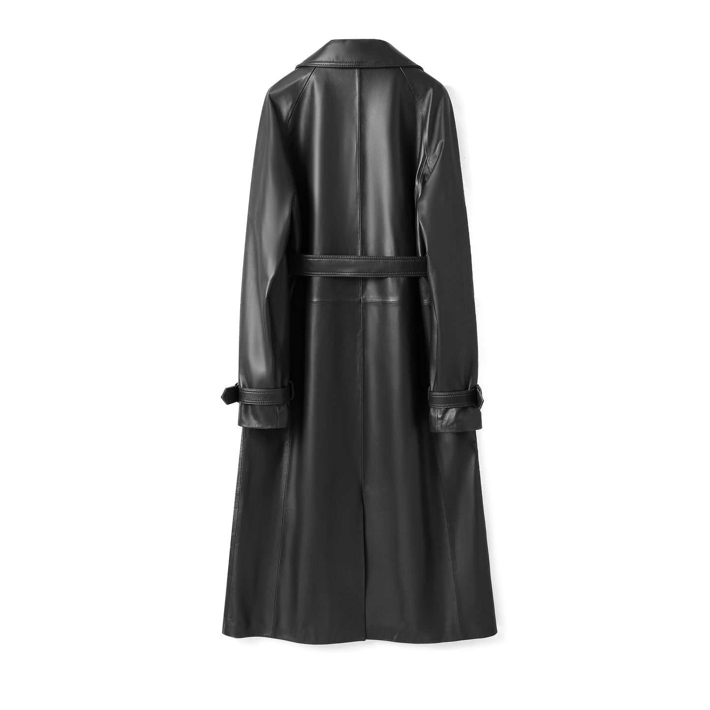 SLIZ LEATHER COAT BLACK