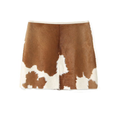 MINI MOO SKIRT COWHIDE