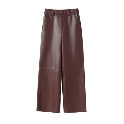 ALICE LEATHER PANT BERRY