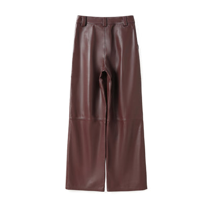 ALICE LEATHER PANT BERRY