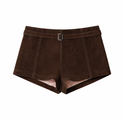 SUMMER SUEDE SHORTIE CHOCOLATE
