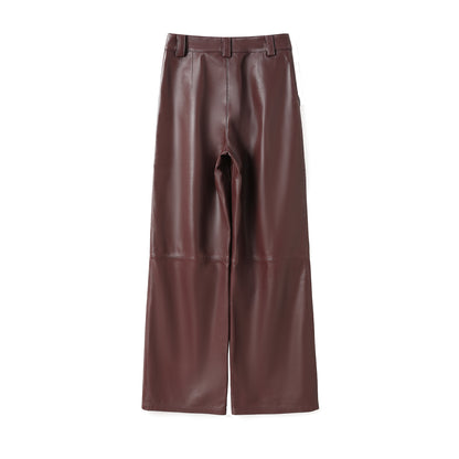 ALICE LEATHER PANT BERRY