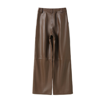 ALICE LEATHER PANT CHOCOLATE