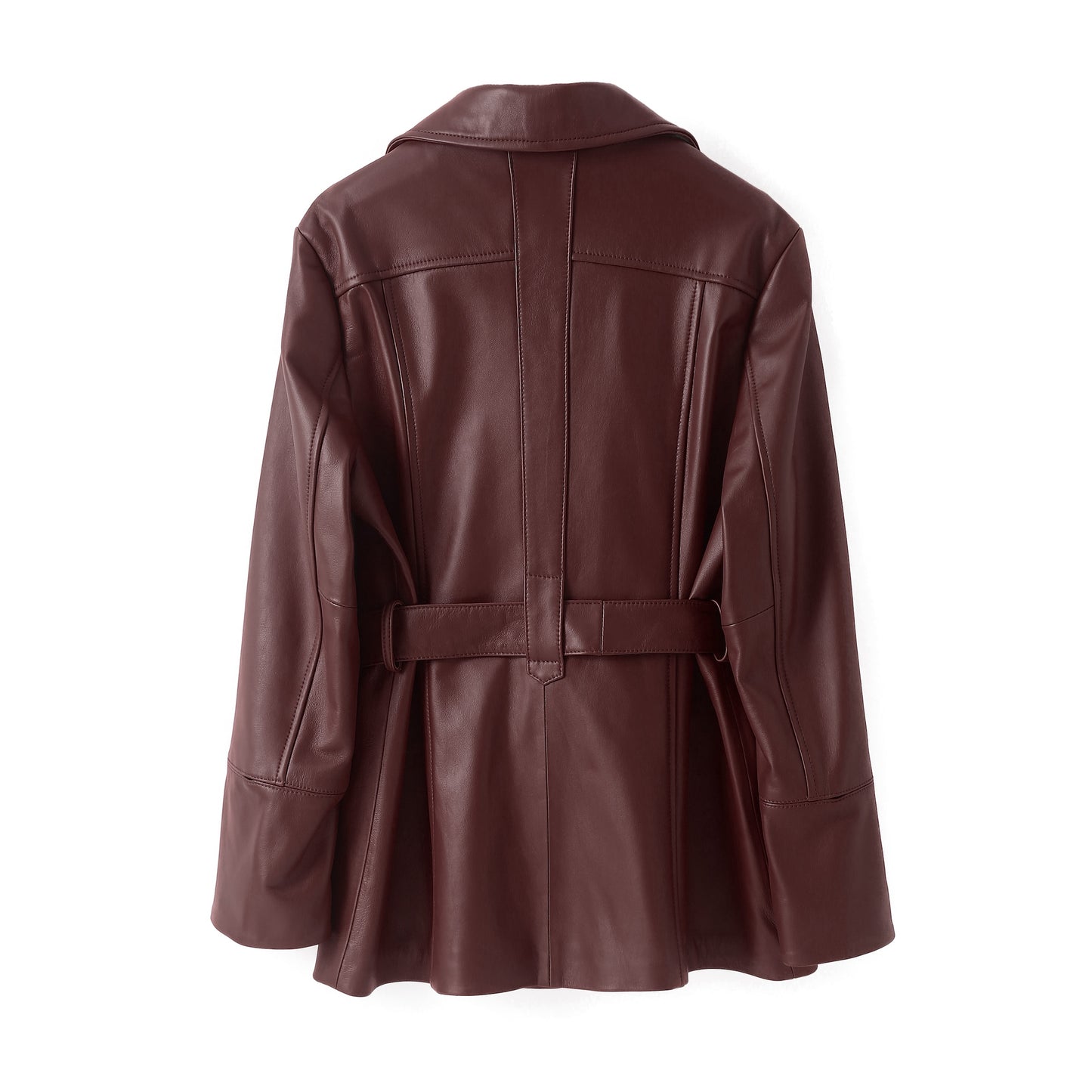 BETTY LEATHER JACKET BERRY