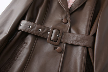 BETTY LEATHER JACKET CHOCOLATE