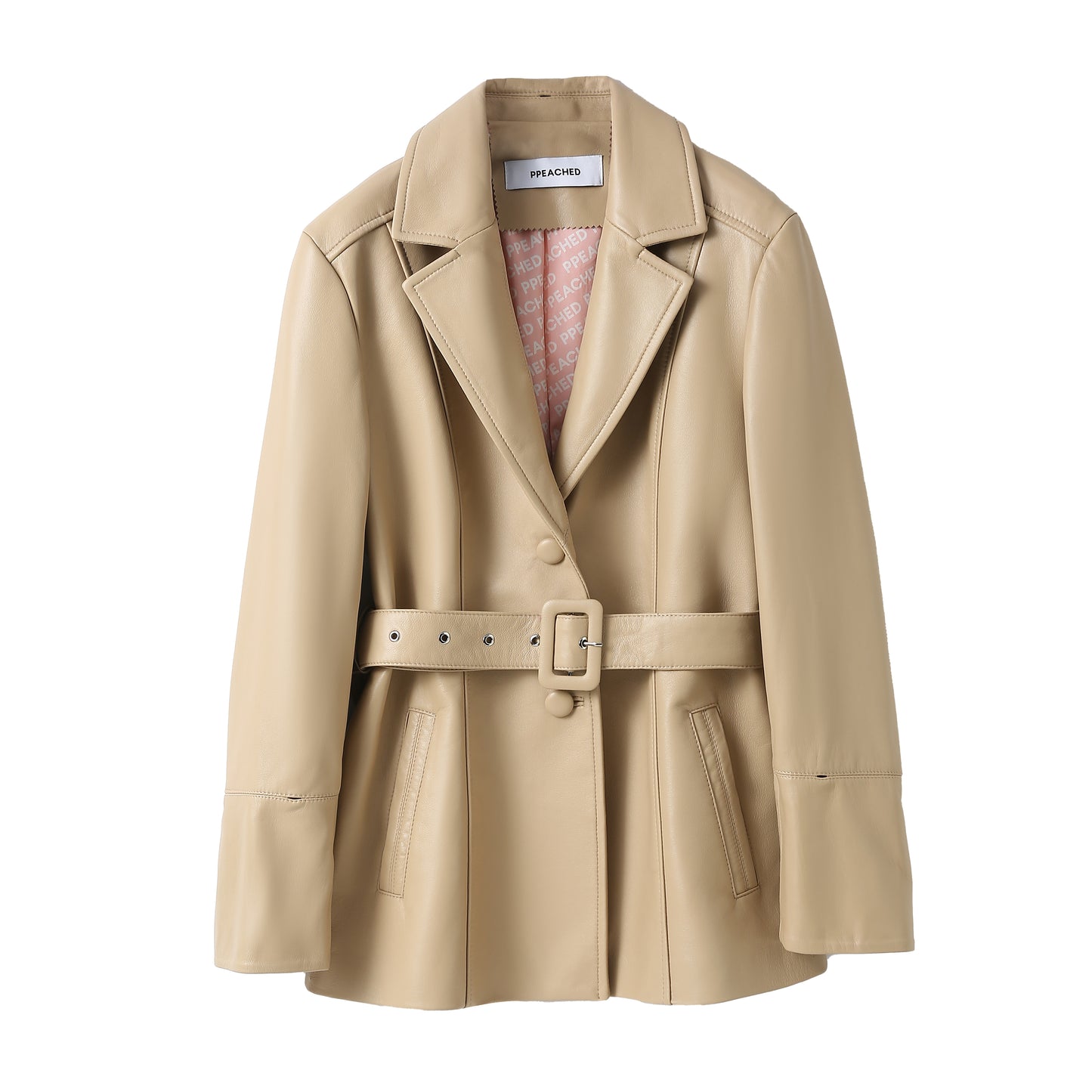 BETTY LEATHER JACKET LATTE