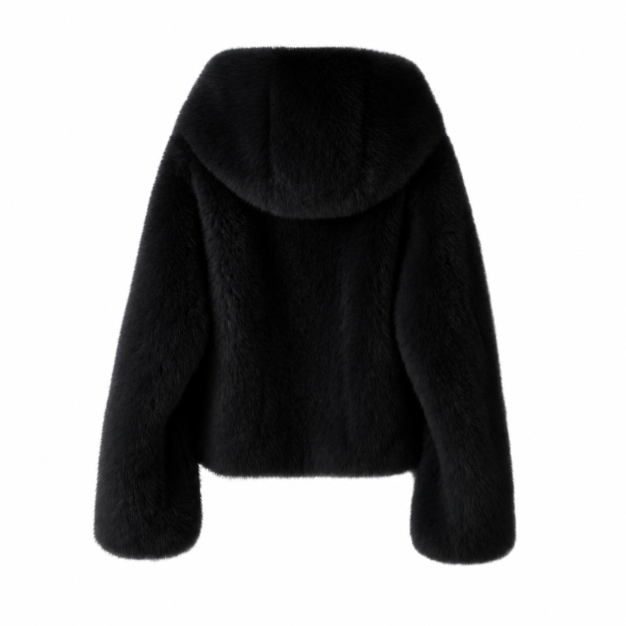 FOXY FAUX FUR BLACK