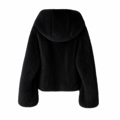 FOXY FAUX FUR BLACK