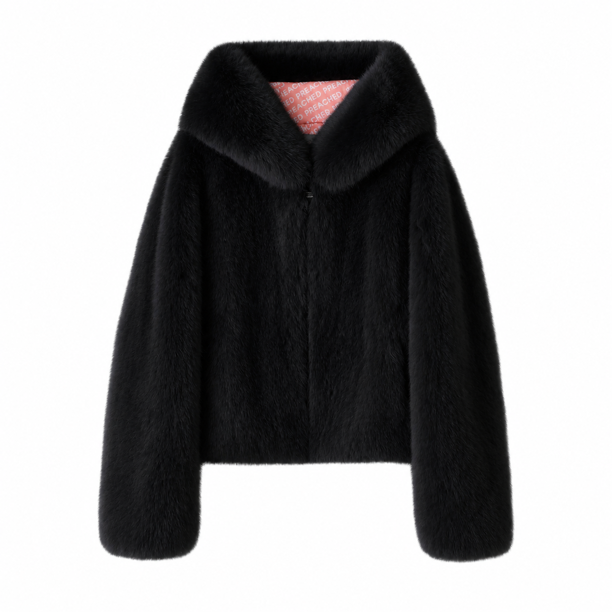 FOXY FAUX FUR BLACK