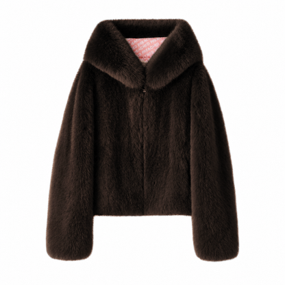 FOXY FAUX FUR CHOCOLATE