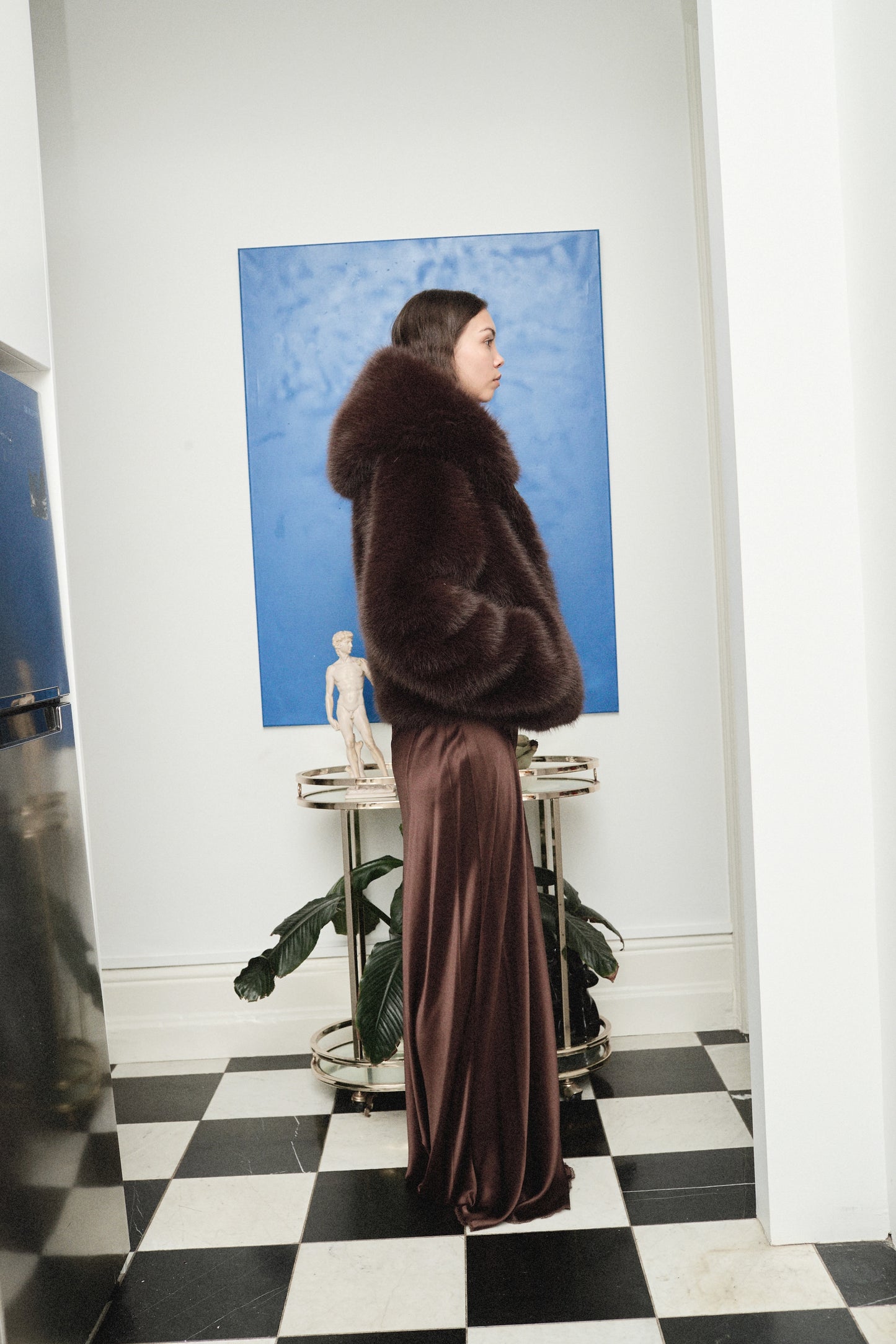 FOXY FAUX FUR CHOCOLATE