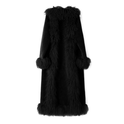 ppeached_jagger coat_mongolian lamb fur_wool_long coat_black_B